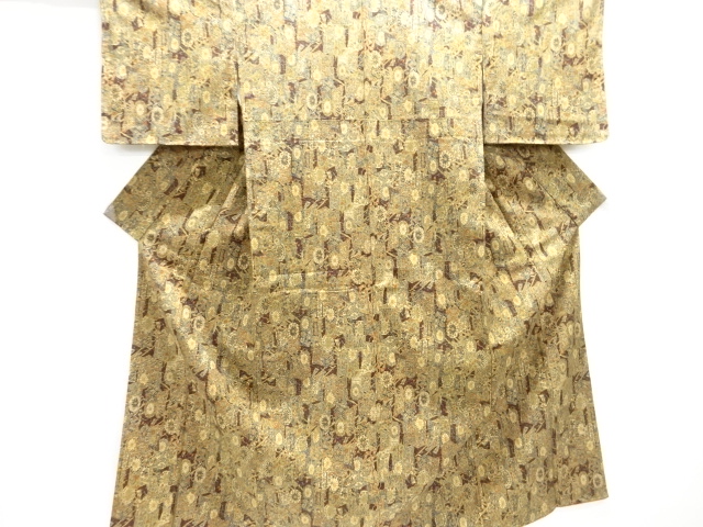 Japanese Kimono / Tsumugi Omeshi Silk